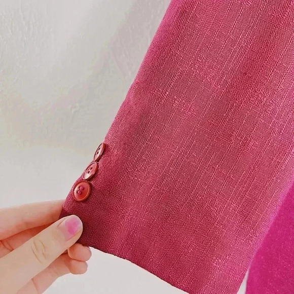 Christian Dior Rare Vintage Fuchsia Blazer Women's Size 14 - Picture 5 of 9